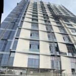 Mast climber installation at Lusail Commercial Boulevard in Lusail City, Qatar