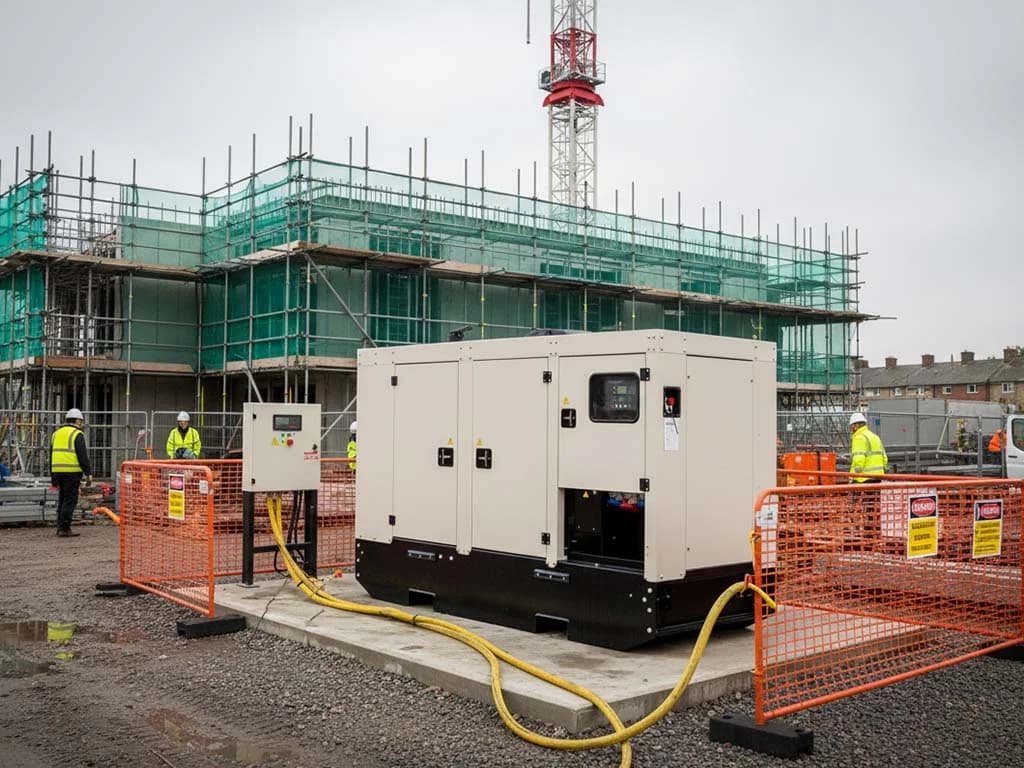 Construction site generator in Qatar