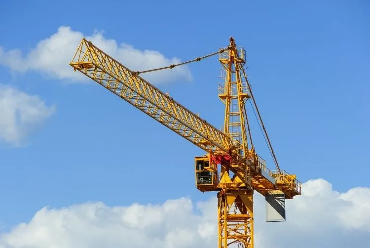 Tower crane in Qatar construction project